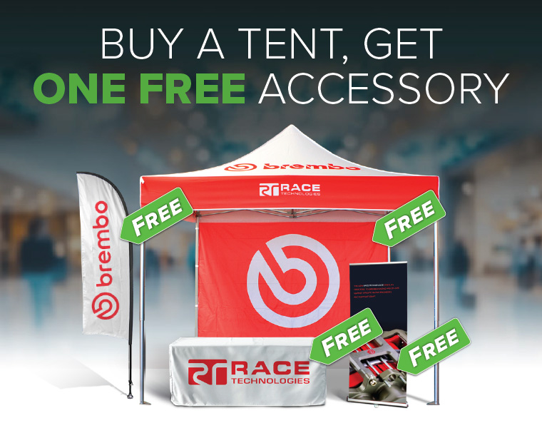 Promotion Jan 2026 - Free Accessory with Printed Tent Purchase